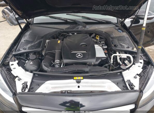 55SWF4JB0HU188675 2017 MERCEDES-BENZ C-CLASS Black Widok z tyłu