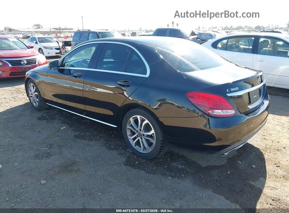 55SWF4JB0JU254471 2018 MERCEDES-BENZ C-CLASS Black Tył lewy