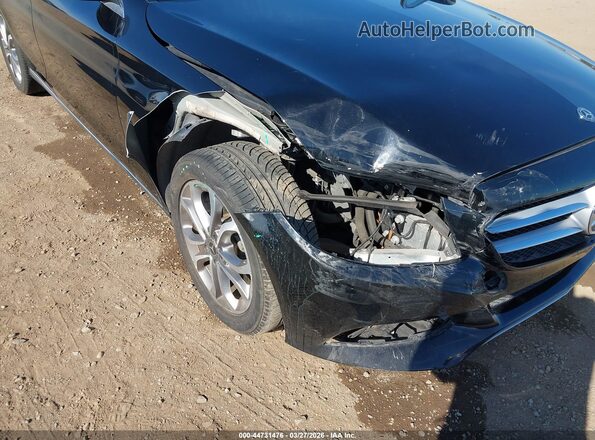 55SWF4JB0JU254471 2018 MERCEDES-BENZ C-CLASS Black Widok z przodu