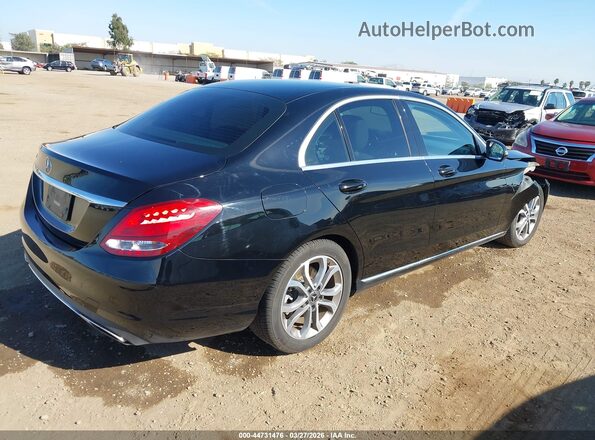 55SWF4JB0JU254471 2018 MERCEDES-BENZ C-CLASS Black Tył prawy