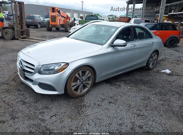 55SWF4JB0JU266734 2018 MERCEDES-BENZ C-CLASS Серебряный 