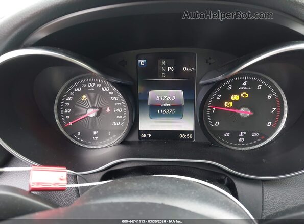 55SWF4JB1HU181332 2017 MERCEDES-BENZ C-CLASS Серый Вид задних сидений