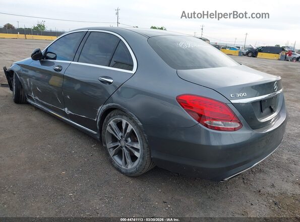 55SWF4JB1HU181332 2017 MERCEDES-BENZ C-CLASS Серый Задняя левая четверть