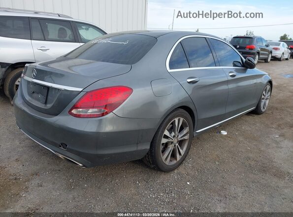 55SWF4JB1HU181332 2017 MERCEDES-BENZ C-CLASS Серый Задняя правая четверть