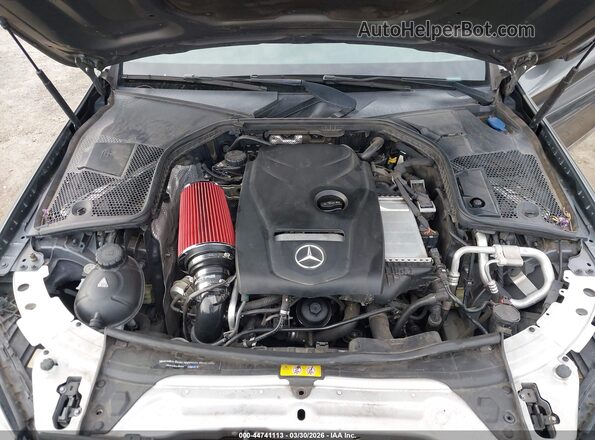 55SWF4JB1HU181332 2017 MERCEDES-BENZ C-CLASS Серый Вид сзади