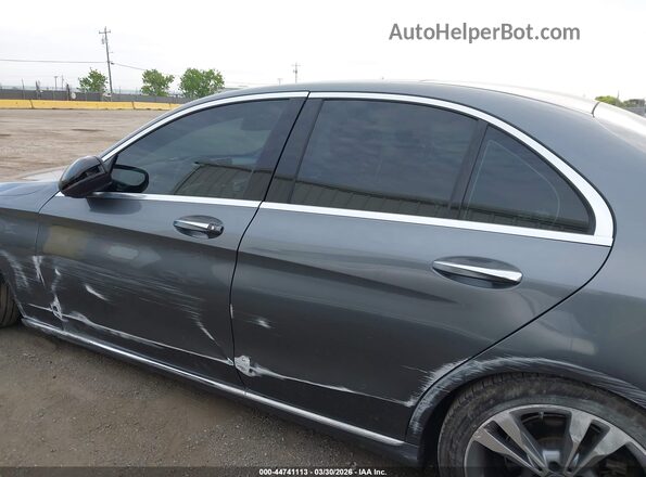 55SWF4JB1HU181332 2017 MERCEDES-BENZ C-CLASS Серый Панорамный вид салона 360°