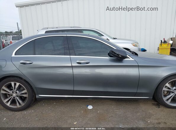 55SWF4JB1HU181332 2017 MERCEDES-BENZ C-CLASS Серый Вид задней части салона
