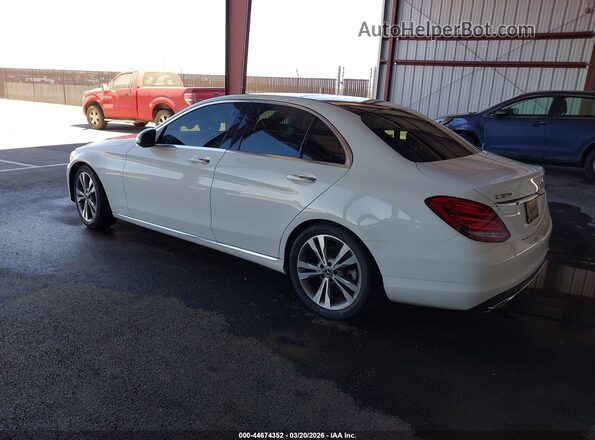 55SWF4JB2JU234996 2018 MERCEDES-BENZ C-CLASS White Rear left