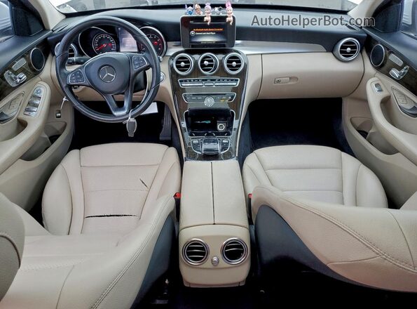 55SWF4JB5GU097318 2016 MERCEDES-BENZ C White Dashboard view