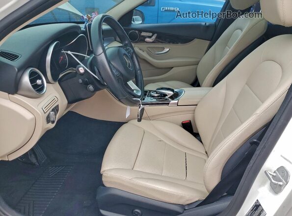 55SWF4JB5GU097318 2016 MERCEDES-BENZ C White Front interior view