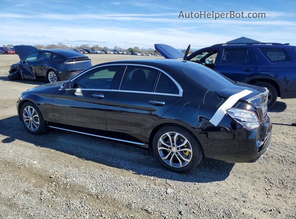 55SWF4JB5GU167996 2016 MERCEDES-BENZ C Black Trasero izquierdo