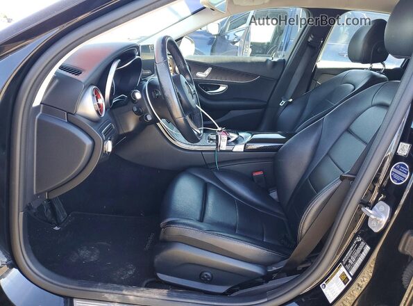 55SWF4JB5GU167996 2016 MERCEDES-BENZ C Black Vista interior delantera