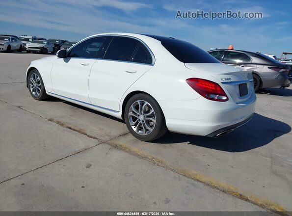 55SWF4JB7GU130304 2016 MERCEDES-BENZ C-CLASS Белый Задняя левая четверть