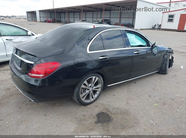 55SWF4JB7GU172875 2016 MERCEDES-BENZ C-CLASS Black Tył prawy