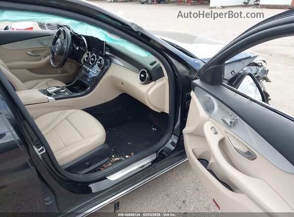 55SWF4JB7GU172875 2016 MERCEDES-BENZ C-CLASS Black Widok wnętrza z przodu