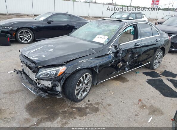 55SWF4JB7GU172875 2016 MERCEDES-BENZ C-CLASS Black Przód lewy