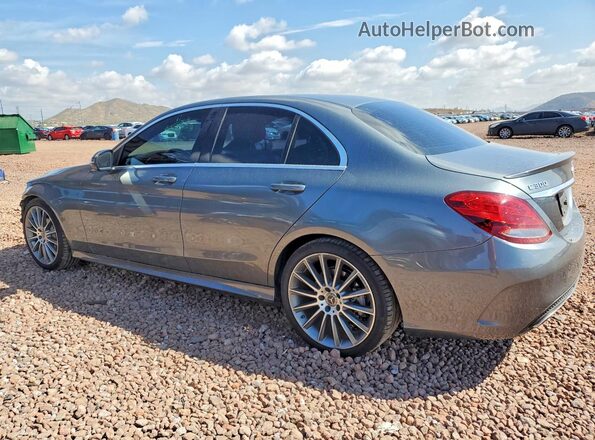 55SWF4JB7JU238624 2018 MERCEDES-BENZ C Gray უკანა მარცხენა