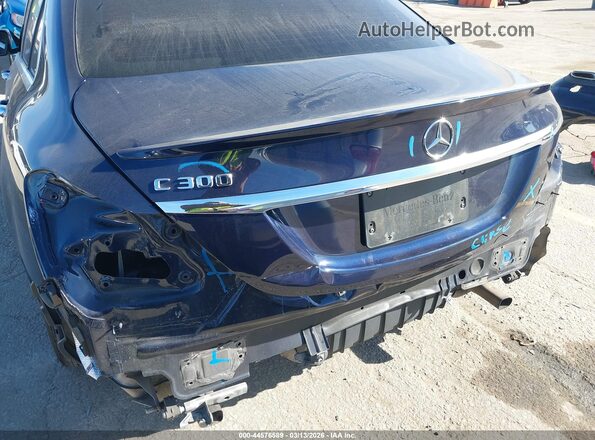 55SWF4JB7JU252510 2018 MERCEDES-BENZ C-CLASS Dark Blue Вид спереди
