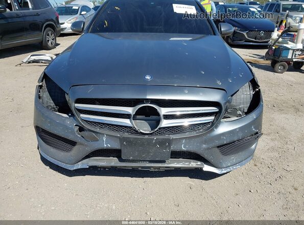 55SWF4JB8HU211345 2017 MERCEDES-BENZ C-CLASS Gray Front view