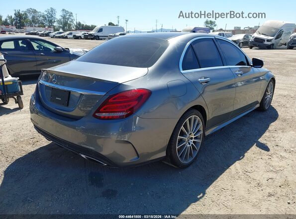 55SWF4JB8HU211345 2017 MERCEDES-BENZ C-CLASS Gray Rear right