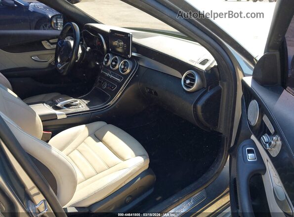 55SWF4JB8HU211345 2017 MERCEDES-BENZ C-CLASS Gray Front interior view