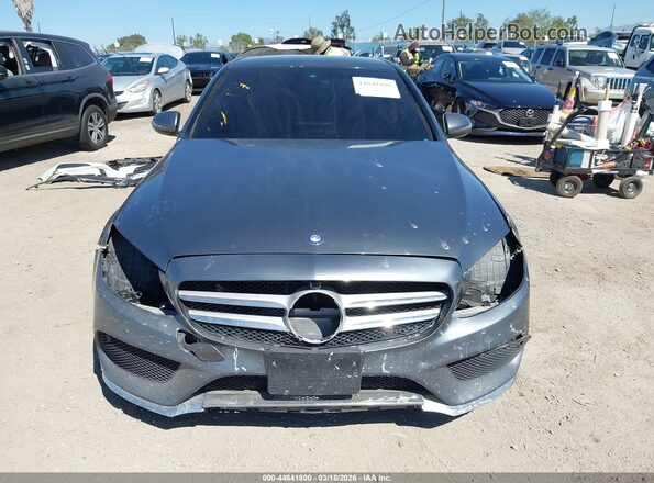 55SWF4JB8HU211345 2017 MERCEDES-BENZ C-CLASS Gray Rear interior view