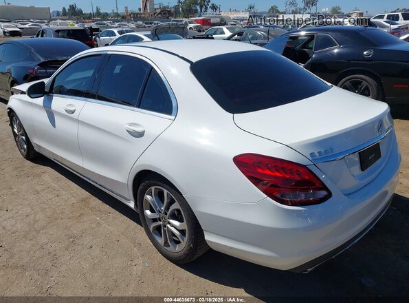 55SWF4JB9JU242268 2018 MERCEDES-BENZ C-CLASS White Задня ліва чверть