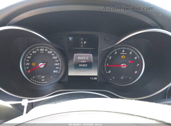 55SWF4JB9JU242268 2018 MERCEDES-BENZ C-CLASS White Вид задніх сидінь