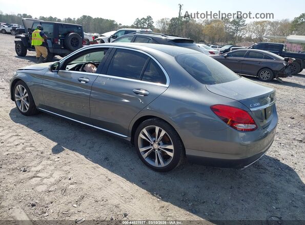 55SWF4JBXHU197044 2017 MERCEDES-BENZ C-CLASS Silver Trasero izquierdo