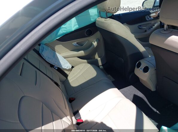 55SWF4JBXJU244286 2018 MERCEDES-BENZ C-CLASS Blue Vista de la etiqueta del VIN