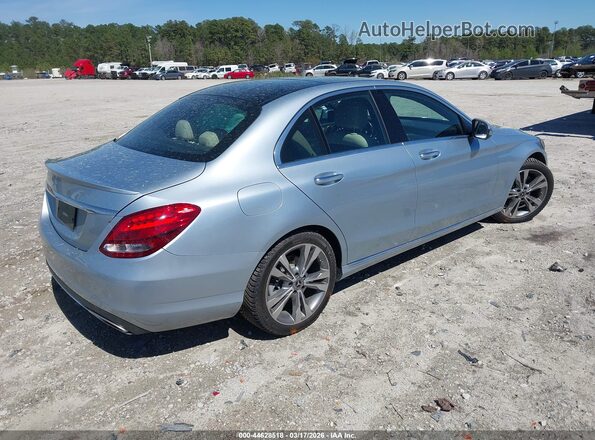 55SWF4JBXJU244286 2018 MERCEDES-BENZ C-CLASS Blue Trasero derecho