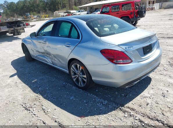 55SWF4JBXJU244286 2018 MERCEDES-BENZ C-CLASS Blue Trasero izquierdo