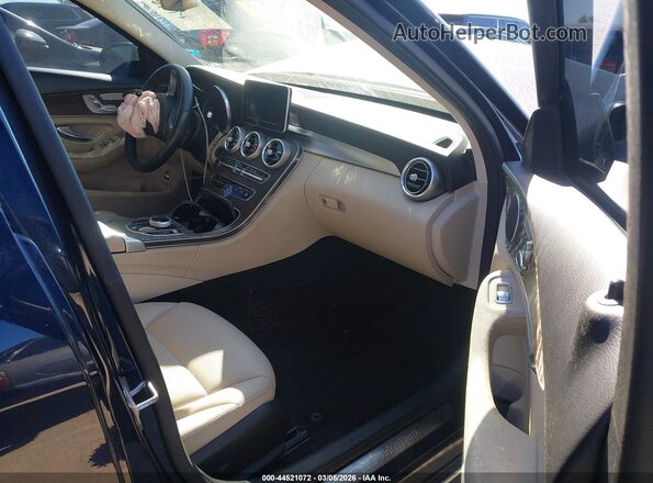 55SWF4JBXJU266420 2018 MERCEDES-BENZ C-CLASS Blue Widok wnętrza z przodu