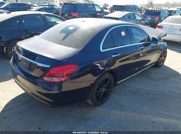 55SWF4JBXJU266420 2018 MERCEDES-BENZ C-CLASS Blue Tył prawy