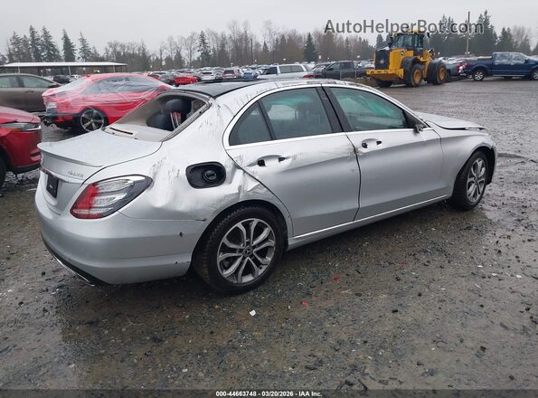 55SWF4KB0HU226162 2017 MERCEDES-BENZ C-CLASS Silver Trasero derecho