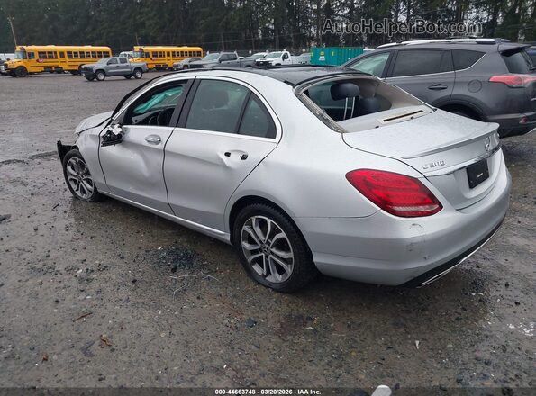 55SWF4KB0HU226162 2017 MERCEDES-BENZ C-CLASS Silver Trasero izquierdo