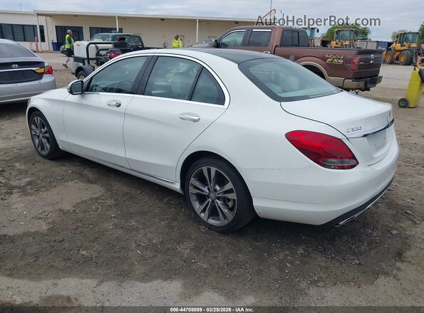 55SWF4KB1GU148506 2016 MERCEDES-BENZ C-CLASS White Rear left
