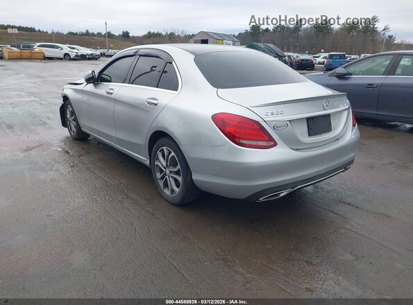 55SWF4KB4GU175974 2016 MERCEDES-BENZ C-CLASS Silver Tył lewy