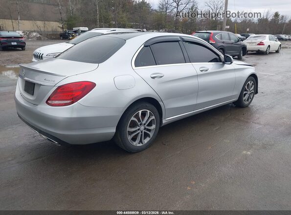 55SWF4KB4GU175974 2016 MERCEDES-BENZ C-CLASS Silver Tył prawy