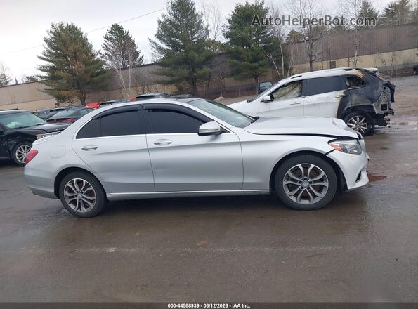 55SWF4KB4GU175974 2016 MERCEDES-BENZ C-CLASS Silver Widok wnętrza z tyłu