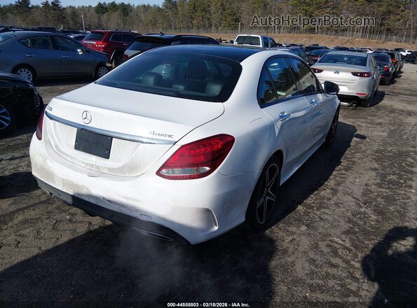 55SWF4KB7HU213053 2017 MERCEDES-BENZ C-CLASS White Հետևի աջ