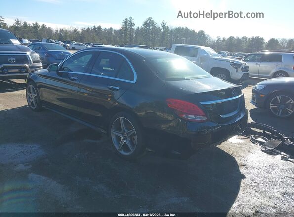 55SWF4KB7JU273016 2018 MERCEDES-BENZ C-CLASS Black Tył lewy