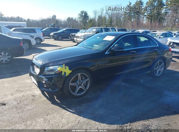 55SWF4KB7JU273016 2018 MERCEDES-BENZ C-CLASS Black Przód lewy