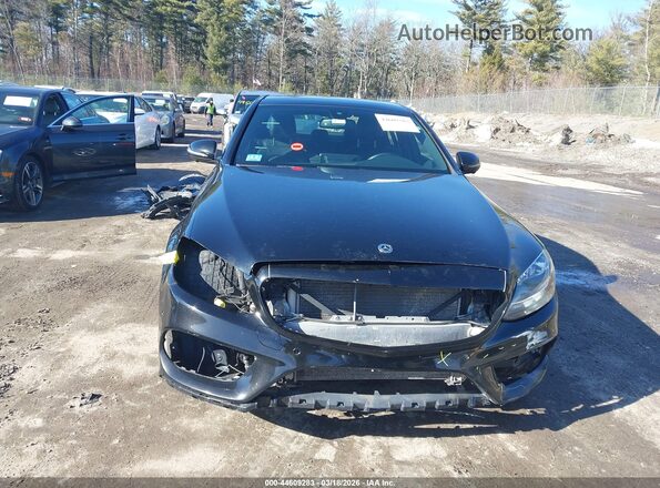 55SWF4KB7JU273016 2018 MERCEDES-BENZ C-CLASS Black Widok wnętrza z tyłu