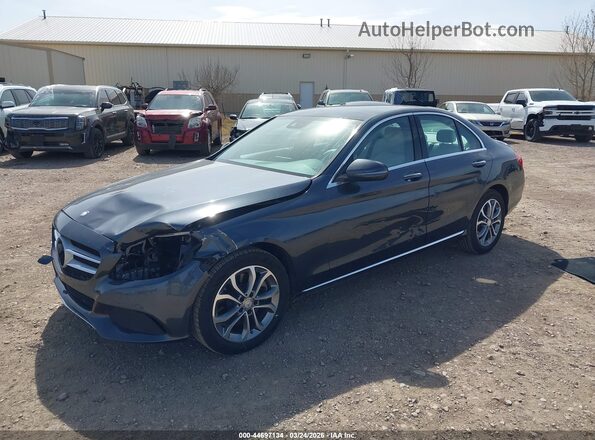 55SWF4KB8GU139429 2016 MERCEDES-BENZ C-CLASS Gray Передня ліва чверть