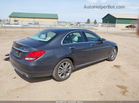 55SWF4KB8GU139429 2016 MERCEDES-BENZ C-CLASS Gray Задня права чверть