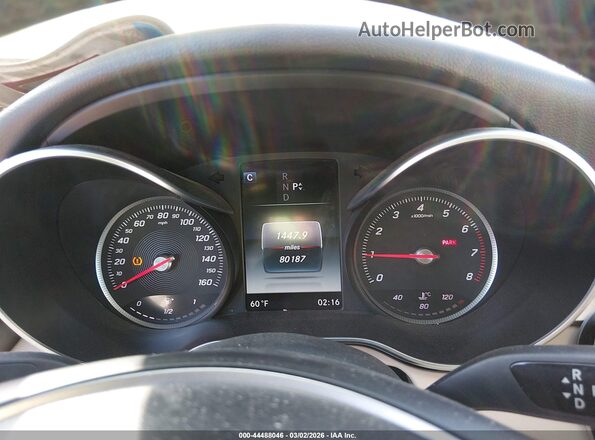 55SWF4KB8HU226278 2017 MERCEDES-BENZ C-CLASS Белый Вид задних сидений
