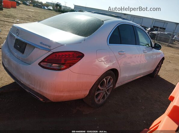 55SWF4KB8HU226278 2017 MERCEDES-BENZ C-CLASS Белый Задняя правая четверть