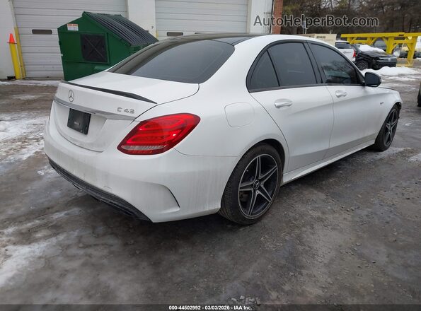 55SWF6EB4HU230660 2017 MERCEDES-BENZ AMG C 43 White Tył prawy