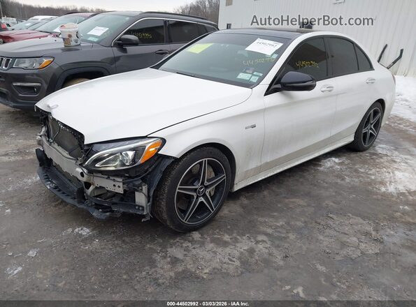 55SWF6EB4HU230660 2017 MERCEDES-BENZ AMG C 43 White Przód lewy